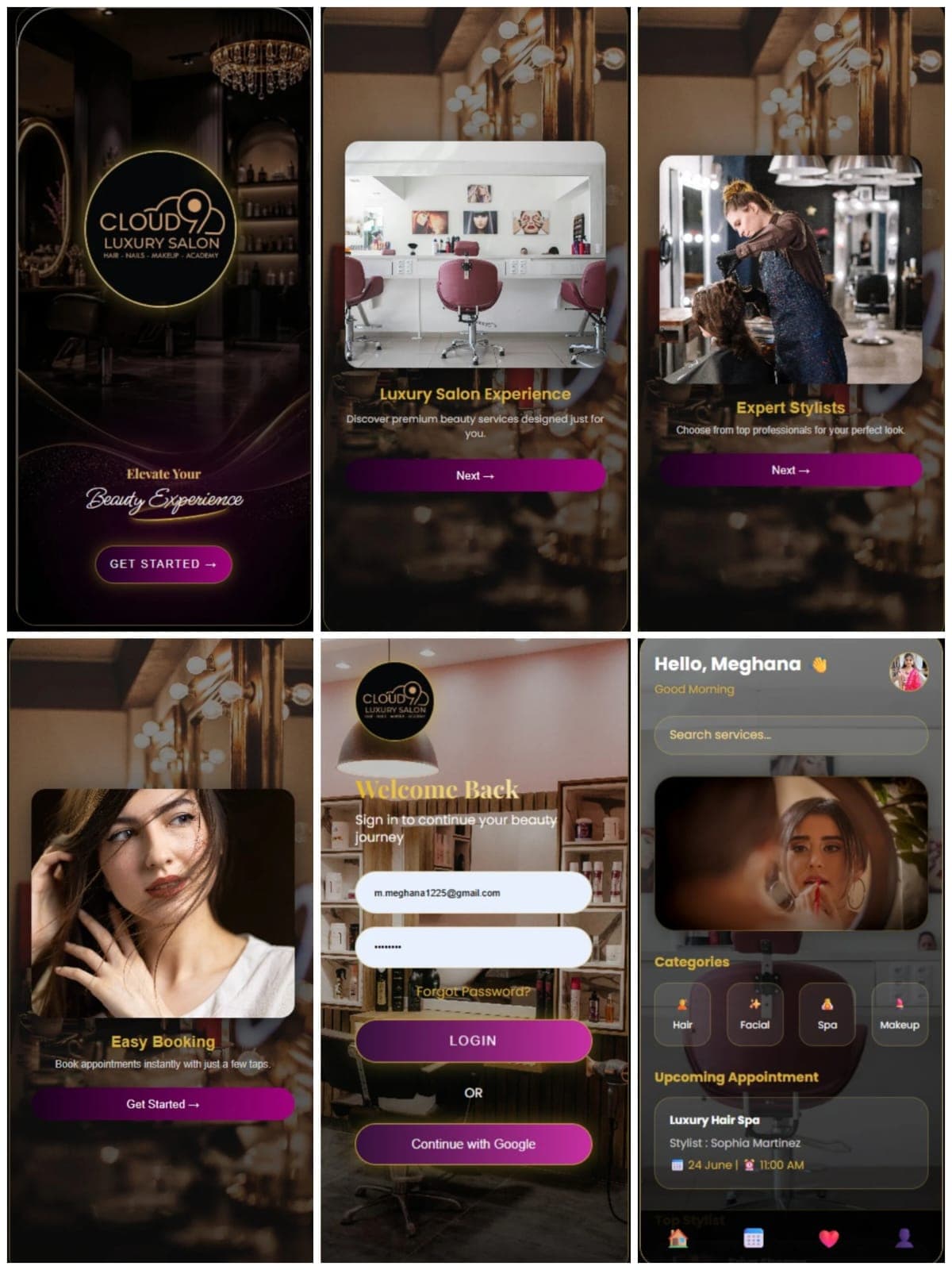 Cloud9 Luxury Salon project preview